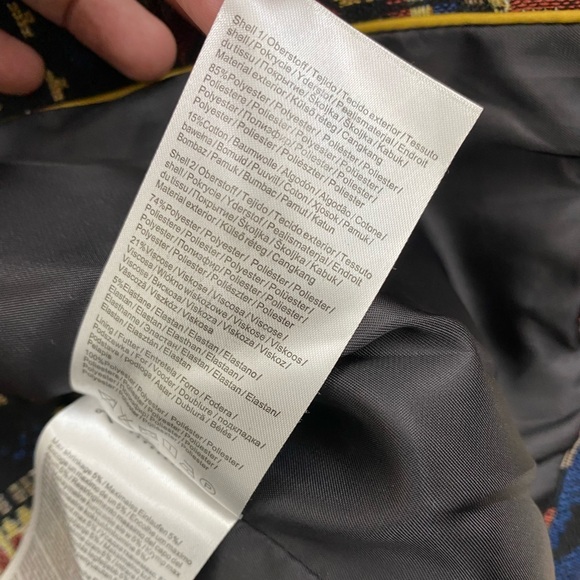 Vila Clothes Aztec Boho Multicolor Aztec SouthWestern Vinali Blazer Jacket Small - Picture 7 of 15